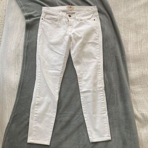 💙 Current/Elliott ‘The Stiletto” in Sugar (White Denim) Jeans size 27